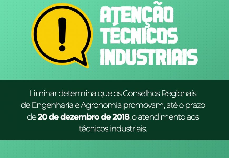 Portaria orienta Creas a promover registro de profissionais técnicos industriais