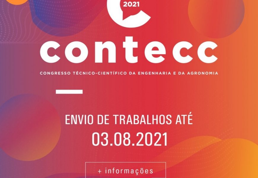 Prazo para envio de trabalhos do Contecc  vai até 03 de agosto