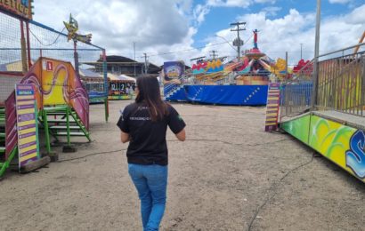 Crea-SE fiscaliza parque de diversão onde jovem caiu de brinquedo no município de Lagarto